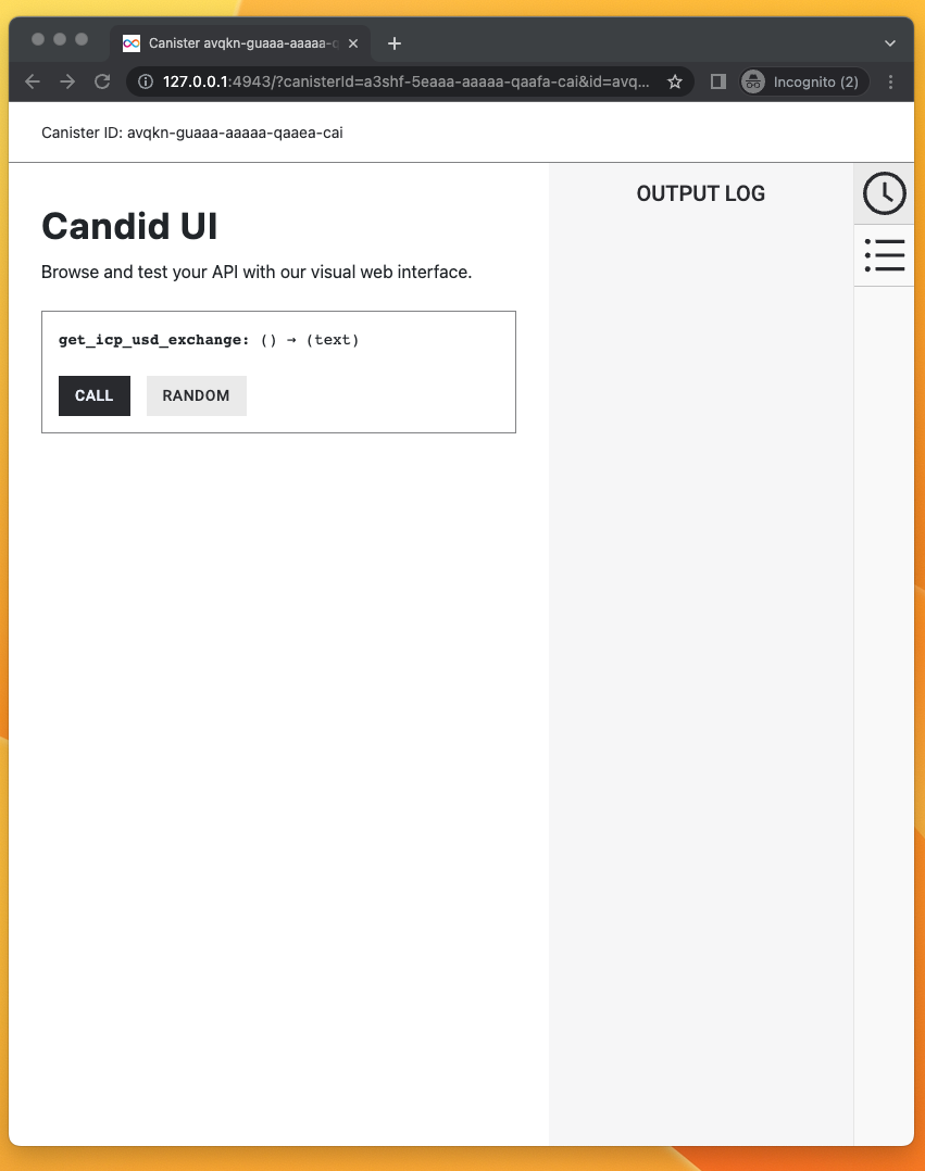 Candid web UI